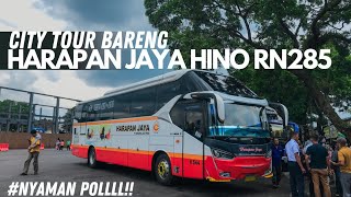 SUPER NYAMAN❗❗||City tour bareng Harapan Jaya Hino Rn285 #busgarage