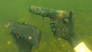 Underwater Surprise: Scuba Divers Uncover a Pistol in the River!