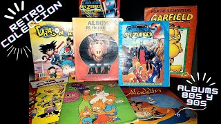 ALBUMS NOSTALGICOS! ALGUNOS DE LOS MEJORES ALBUMS DE FIGURITAS DE LOS 80s y 90s! RETRO COLECCIONISMO