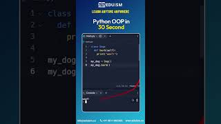 Python OOP in 30 second!#python #ai #ml #pythonwebdev #pythonprogramming #css #html #webdesign #oop