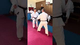 Watanabe-Sensei demonstrating 3 take-downs