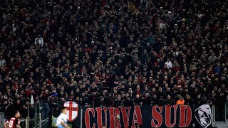 Lazio milan 4-0 settore ospiti curva sud Milano