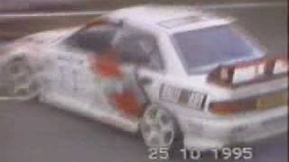 Street Racing   Mitsubishi Lancer Evolution Rally Car   Crash