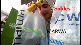 Haul:مشترياتي خلال التخفيضات: Marwa Lc waikiki..yves rocher