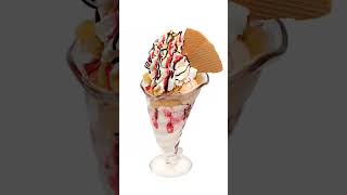 Ice Cream with Cookies, Cream, Chocolate Sauce, and Red Syrup|  🤍🍦❤️🍦🤎🍦|#icecream #cookies| The DRVL