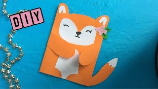 💖 COMMENT FAIRE UNE CARTE D´ANNIVERSAIRE: RENARD 💖  Tuto Bricolage En Papier