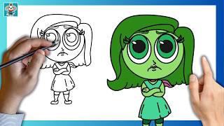 How to draw Chibi Disgust | Inside Out 2 | HVORDAN TEGNE | Step by Step