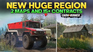 New Huge Region with 2 Maps and 16 contracts in SnowRunner You Need to try