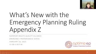 EPP Series Session 2: What’s New with the Emergency Planning Ruling Appendix Z