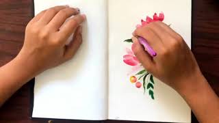 Watercolor florals | ideas | painting ideas | what to do when quarantined? MAKE ART.