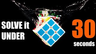 How to solve a 3×3 Rubik's cube by CFOP Method under 30 seconds