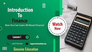 1.Introduction to Finance