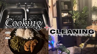 Evening clean and cook with me | CLEANING MOTIVATION