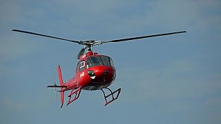 Eurocopter AS 350 Landing in Strong Winds at ILA Berlin Air Show 2012