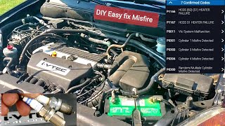 How To Fix Car Engine Misfire, DIY Easy Repair Honda CRV Code P0301,P0303, P0304, P0011, P0300