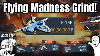 The MOST Intense Grind for NEW F-15E!🔥| More chaos at Top tier...💀