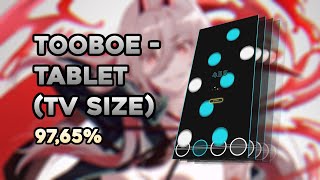 Quaver | TOOBOE - Tablet (TV Size) | Diff: 16.00 | 97,65% | FC