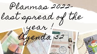 Agenda 52 Last weekly spread of 2022!