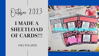 I MADE A SHEETLOAD OF CARDS!!! October 2023 SheetLoad of Cards #SLCTOct2023