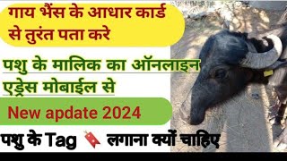 पशु के आधार कार्ड से मालिक का पता कैसे  लगाएं 2024