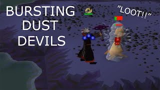 Bursting DUST DEVILS in OSRS