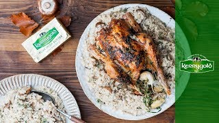 Chef Clodagh McKenna’s Roast Tarragon Chicken with Chestnut Mushroom Risotto