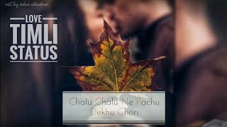 Chalu Chalu NE Pacho Dekhu Chori 💕| Arjun R Meda Whatsapp Status💕| New Timli Status.