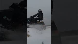 Snowmobile Jump FAIL!