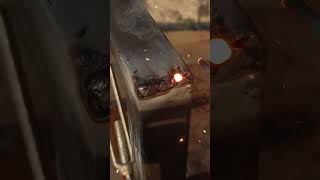 fixing the wrong end of the square iron in the cutting #weldingtipsandtricks #welder