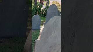 Charter Street Cemetery.  Salem, MA.  Not great video work.  Listen to the wind...I was cold!!