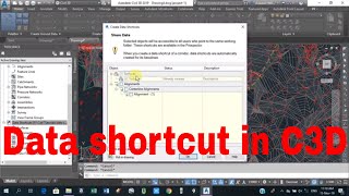 Datashort cuts in civil 3d