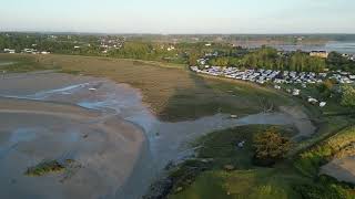 Survol du camping de la Manchette à Saint Jacut de la Mer