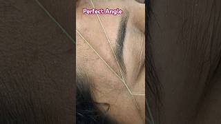 How to make perfect Angle Shape #eyebrowthreading #eyebrows #shapeofyou