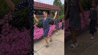 #prettygirls walk #Mom&Daughter #matching #sankeerthana world