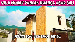 Villa Murah di Puncak Villa Sanur ada Kolam Renang Private Pool View Bagus