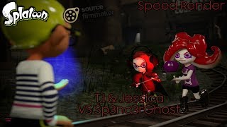 【Splatoon SFM Speed Render】 TJ & Jessica VS Sp3nc3rghost 【Sp3nc3rghost Strikes Back Collab Entry】