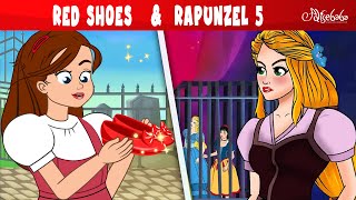 Red Shoes + Rapunzel 5 - Princesses vs Witches | Bedtime Stories for Kids in English | Fairy Tales