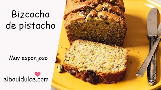 Bizcocho de pistacho -  Muy esponjoso y jugoso