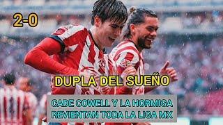 SEGUNDA VICTORIA CHIVAS: CADE COWELL IMPARABLE, LA HORMIGA GOLEADOR, EL TALA RANGEL ES UN MURO