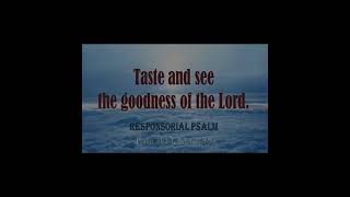 TASTE AND SEE THE GOODNESS OF THE LORD! #wedding #Responsirialpsalm