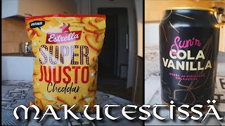 Estrella Super Cheddar & Sun's Cola Vanilla || Makutestissä