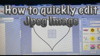 How to edit jpeg image quickly in PE Design Plus 2, pe design, pe design tutorial 11