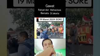 Rakyat dan mahasiswa dari Jawa dan Sumatra telah bersatu di jakarta ,YEL YEL TURUNKAN JOKOWI#shorts#