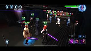 SWGOH Emperor Palpatine & Starkiller vs Rey