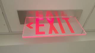 Mysterious Double Sided Transparent EXIT Sign