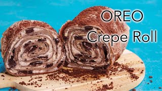 Oreo Crepe Roll Cake