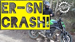 ER-6N Motorcycle Crash | KennyRaceBoy & StuBikes