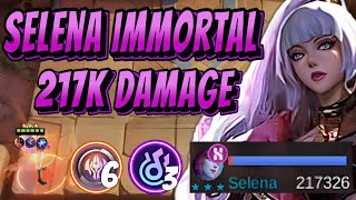 3 STAR SELENA IMMORTAL 217K DAMAGE  | IMMORTAL & STUN SYNERGY  !! Mlbb Magic Chess 2024