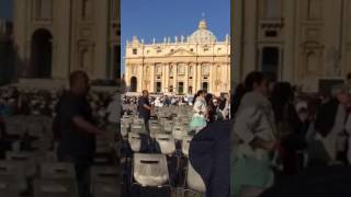 In St Peter's Square before general audience