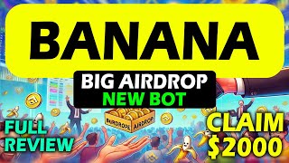 Banana Airdrop Binance - Banana Airdrop Withdrawal - Banana Telegram Bot - Banana Listing Date